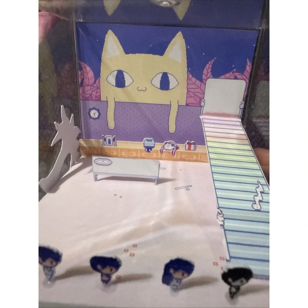 Omori Handmade Diorama  Omori Retro Gaming Cube Fanart (Lexi)